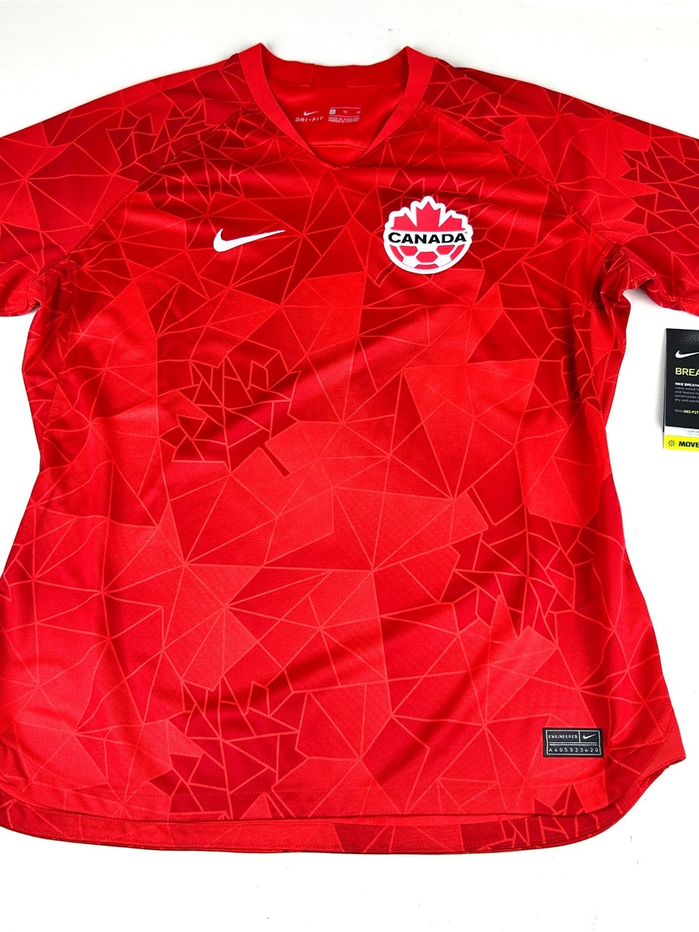 Nike Canada National Team Women's Soccer Jersey XL Red Dri-Fit Breathe NWT $90